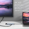 8 In 1 USB C HUB Type C Adapter with 4K HDMI 87W PD C 8 Port Docking Station RJ45 Compatible with MacBook Pro Air USB C Laptops
