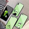 Чехол для телефона из закаленного стекла с рисунком инопланетянина для iphone 12 11 Pro Max 5 6 7 8 PLUS X XS XR XSMax Shell 12Pro