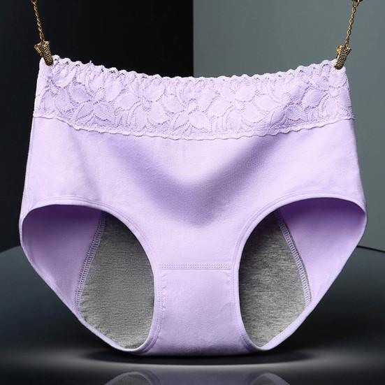 Trendy Physiological Panties Pure Colors Female Patchwork