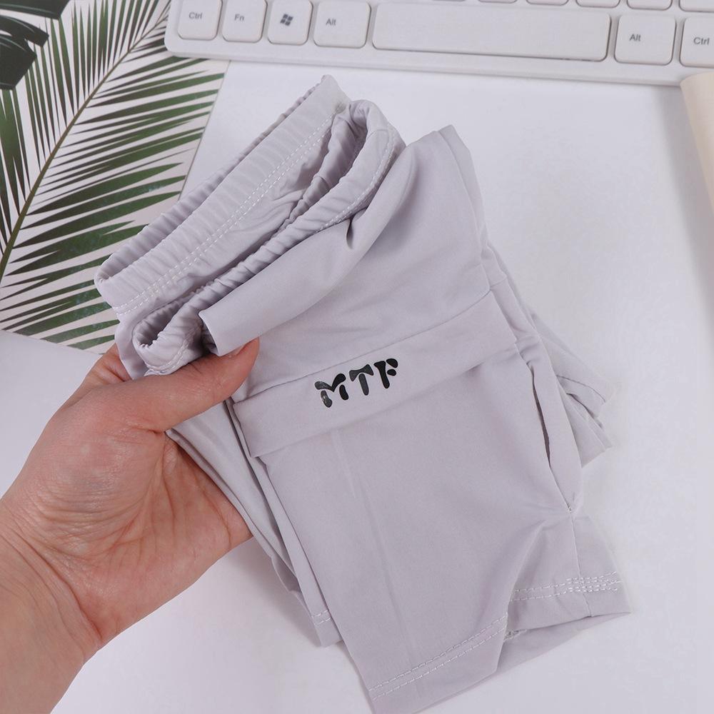 Color Sun Protection Letter Women Arm Sleeves Ice Silk Driving Arm Cover Summer Sunscreen Sleeves