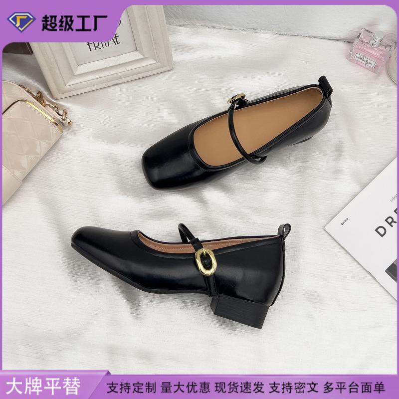 2025 весна и лето новые туфли на высоком каблуке женская одежда высококлассные туфли-лодочки женские Мэри Джейн туфли-лодочки женская мода