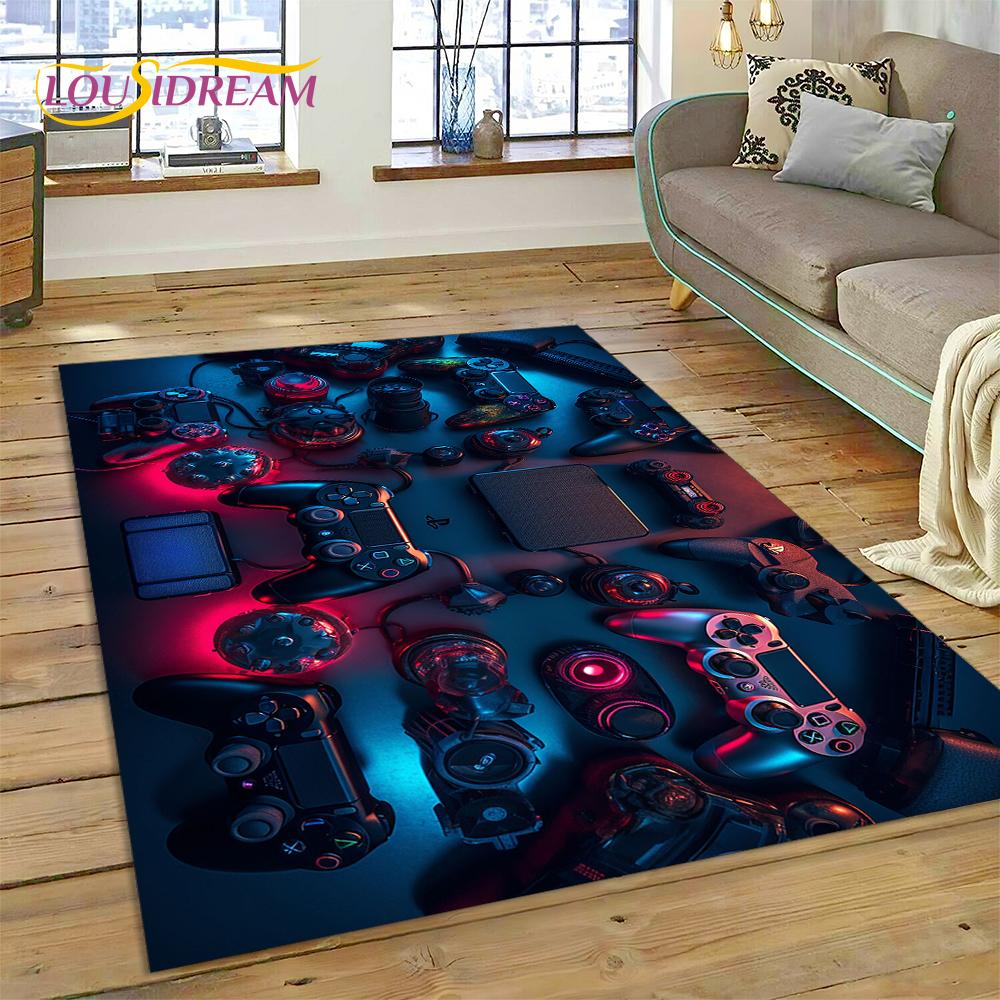 Retro GamePad Games Console Game Boy Cartoon Carpet Rug for Bedroom Living Room Home Sofa Decoration,kids Large Decor Floor Mat