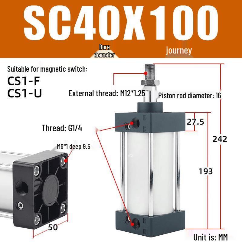 Aokewen SC Series Standard Pneumatic Cylinder