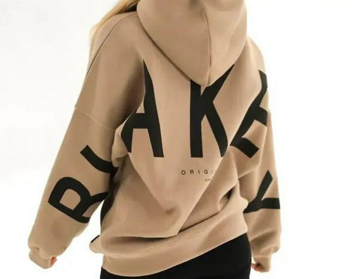 2025 Europe Cross TK Plus Unisex Velvet Cotton Hoodie - Versatile Autumn, Large Letter Print