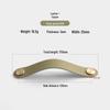 Nordic Soft Leather Anti-Collision Handle for Children's Room - Brass Door, Wardrobe, and Drawer