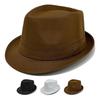 Panama Solid Color Topper Jazz Hat Sun Hat Men Women Couple Couple British Sun Hat