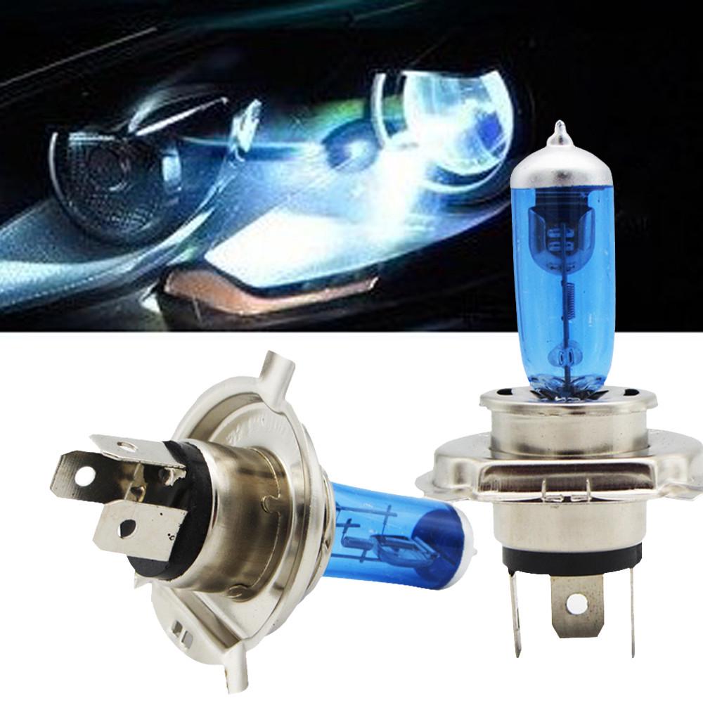 2шт H4 100 Вт галогенный свет яркий белый автомобильный фары лампы лампы 12 В 5000 К