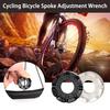 Bike Spoke Adjustment Wrench Round 8 Grooves High Hardness Steel Mini Road Bicycle