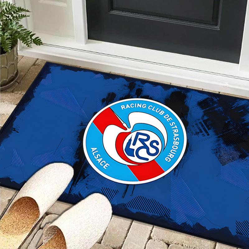 1PC rug Racing Club Strasbourg Crest Carpet, Chair Rug,Area Rug for Office Bedroom living rooms bedroom, Doormat decor Christmas fan gifts