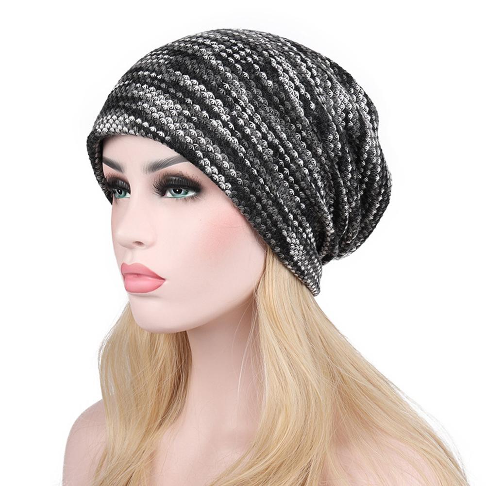 Winter Warm Wool Cap Fashion Unisex Knitted Hat Outdoor Plus Cashmere Warm Hat Christmas Gift