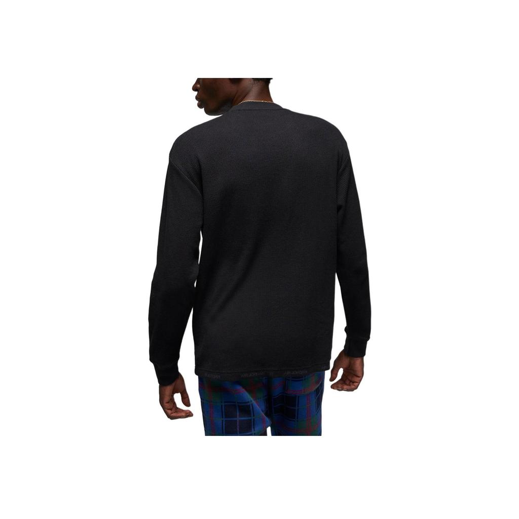 Jordan As MJ Ess Зимняя футболка с длинным рукавом и круглым вырезом с сплошным логотипом, спортивная футболка для мужчин, черные DV1586-010