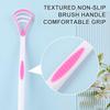 Silicone Tongue Scraper 1PCS Ergonomic Grip for Daily Oral Health Effortlessly Cleans Tongue Surface