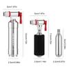 1/2 ШТ. CO2 Велосипедный насос Клапан Шредера и Преста Мини Велосипедный насос Алюминиевый сплав Портативный Накачка шин для MTB Шоссейного велосипеда