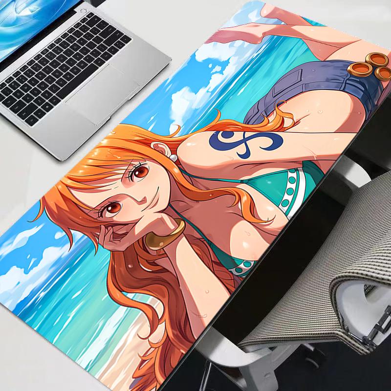 Mouse Pad Anime One Piece Anime Durable Gamer Large XXL Tablet Varmilo Keyboard Carpet Kawaii Gaming Accessories Mousepad
