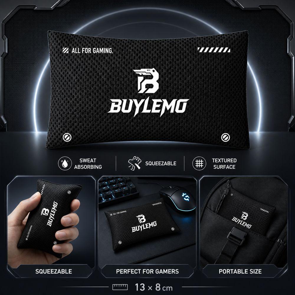 Sweat Absorbing Gaming Sweat Bag Squeezable Esports Hand Drying Pouch New Gaming Hand Drying Bag