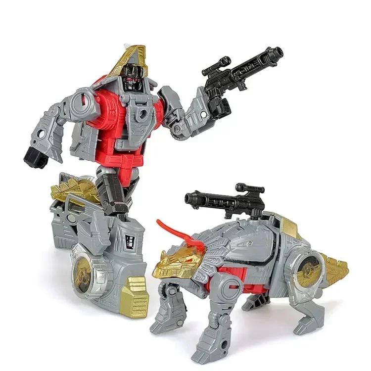5IN1 BPF ABS Model Transformation G1 Robot Toy Dinoking Volcanicus Grimlock Slag Sludge Snarl Swoop Slash Dinobots Action Model