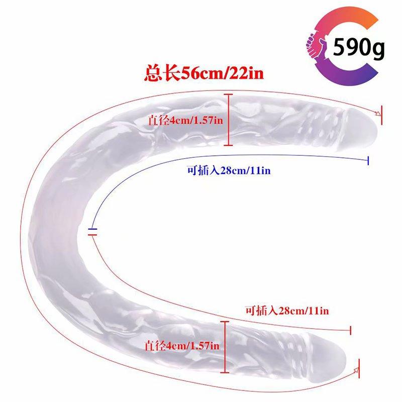 Huge Dildo 21/43/56cm Super Realistic Soft Penis Double Heads Sex Toys for Women Men