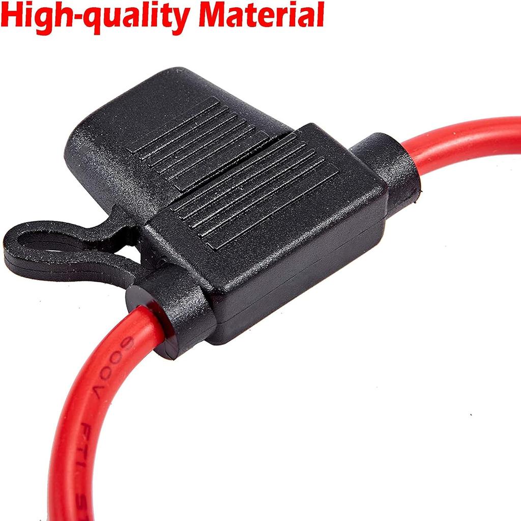Inline Fuse Holder  Waterproof Inline Fuse Holder Mini, Small, Standard Blades Fuse for Car Boat Motorcycle Truck