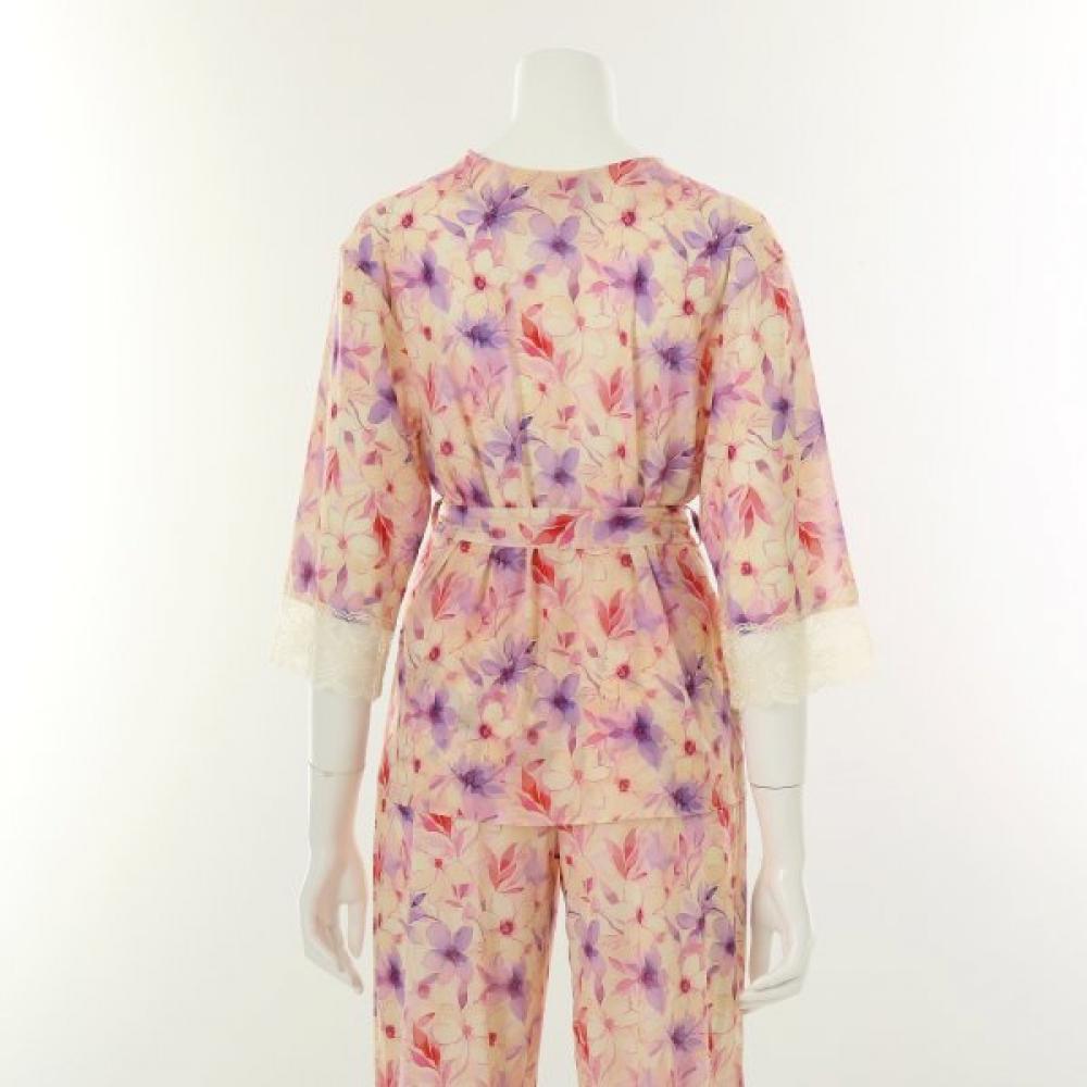 Wacoal Flower Print Slip Cardigan Wdw3103a