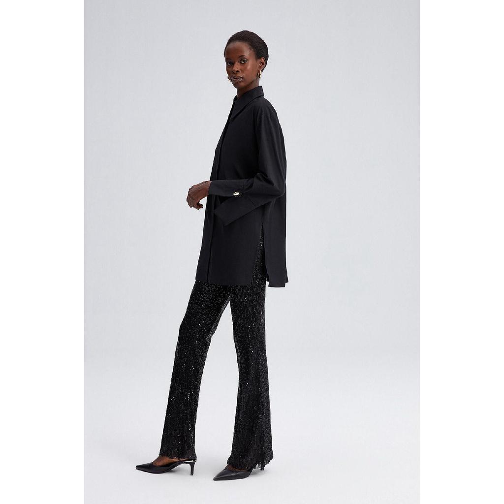 Wide Cuff Poplin Shirt