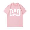 Men's 100% Cotton Crew Neck Short Sleeve T-Shirt, Casual Aviation Airplane Dad Print Tee, Breathable Comfortable Top Gift for Pilot Dad Daily Wear