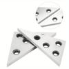 2 Pcs/Set Solid Angle Plates Angle Block Set 30-60-90 & 45-45-90 Precision +/- 20 Seconds Angle Block Gauge Machinist Tool