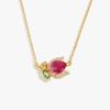 Light Luxury Elegant Flower Design Natural Filled Ruby Necklace S925 Silver Jewelry for Women Daily, Banquet, Anniversary Gifts