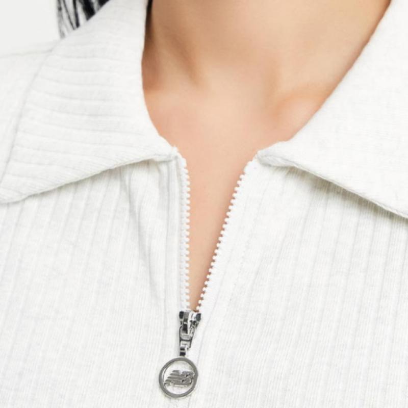 New Balance Half Club New Balance Женская куртка S с двухсторонним ребристым воротником на молнии Nbm