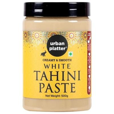 Urban Platter Белая паста тахини 500 г [100% кунжут, кремовая и нежная, универсальный ингредиент]