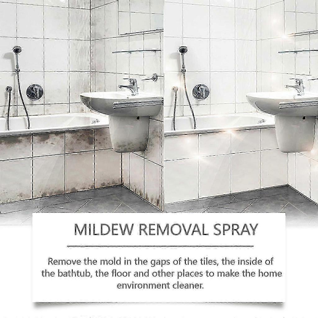 Mildew Remover Spray, 1pcs Fast Acting Mold Cleaner with Baking Soda & Deodorant for Home & Kitchen
