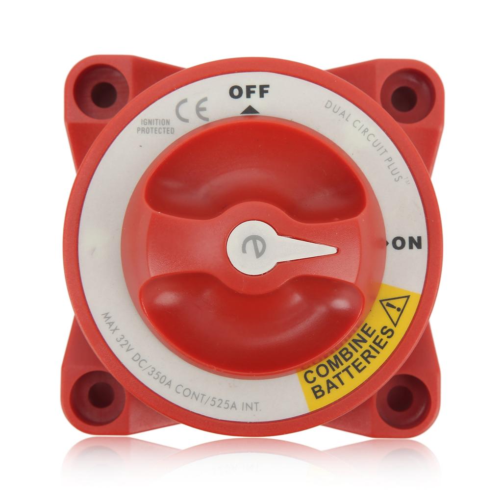 350A Battery Isolator Switch Waterproof 4 Studs Rotary Knob On Off Switch for Marine Boat RV
