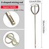1Pcs S-Type Mixer Drill Paint Stirring Rod Handheld Paint  Plaster Mortar Mixing Paddle Machine Power Tool Accessories