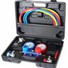 WiMas R134a Auto Air Conditioning Manifold Gauge Kit Car Air Conditioning Manifold Gauge Set for Auto Air Conditioning Systems
