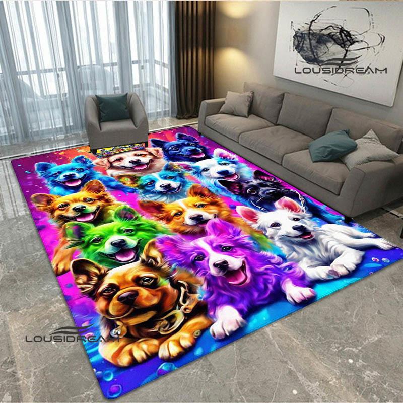 3D Cute dog printed carpet kitchen mats Non -slip carpet outdoor carpets area rug bedroom decor pink room decor birthday gift