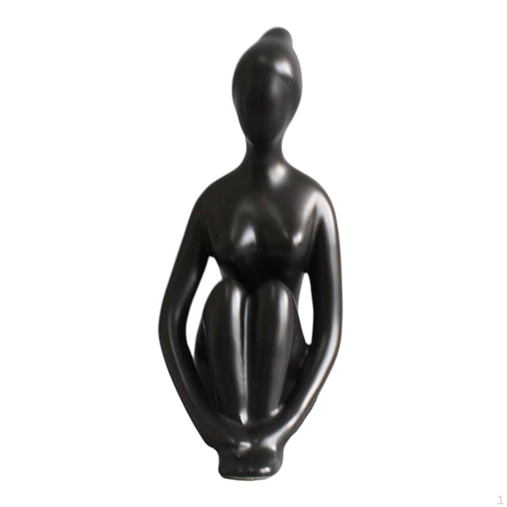 Маленькая фигурка, поза, фигурка, современная коллекция, сувенир, сидящая скульптура, керамическая статуэтка для спальни