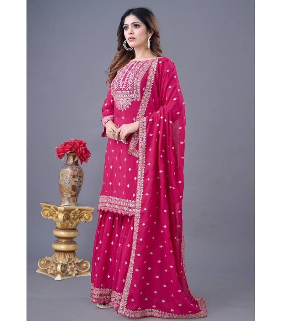 Индийский пакистанский женский шарара сальвар костюм праздничная одежда болливуд сальвар камиз комплект платье