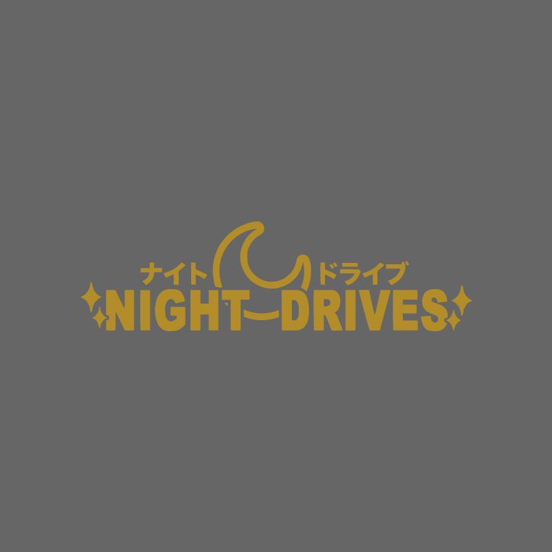 NIGHT DRIVES JDM windshield side window body modification personality pull flower waterproof car sticker motorcycle car sticker
