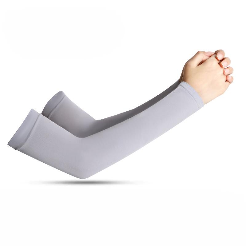 Sun Protection Ice Silk Polyester Sleeves Summer Cycling Outdoor Men's Driving Arm Sleeves Long Style
