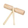 Double Sound Wooden Cylinder Handheld Preschool Educational Musical Instruments Toys for Kids Small