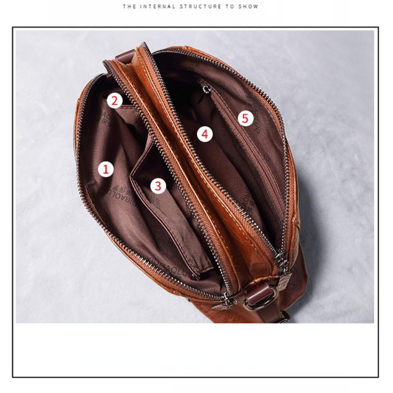 Женская сумка на плечо в стиле ретро, ​​портативная сумка-мессенджер с несколькими отделениями, большая вместительная сумка-мессенджер, менисковая сумка в Европе и Америке