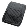 BONFORM FlexGuard Car for Front Single Mat with Cut Mat, Light/Standard Cars, Seats, Lines, 48x65cm, Black, 6455-01BK
