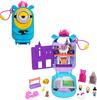 Игровой набор Polly Pocket & Minions с 1 куклой, 2 фигурками миньонов и игрушкой-пушистым единорогом, коллекционный компакт и 9 аксессуаров
