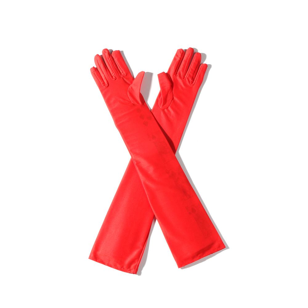 Женские свадебные вечерние оперные перчатки, костюм для выпускного вечера, длинный атласный костюм