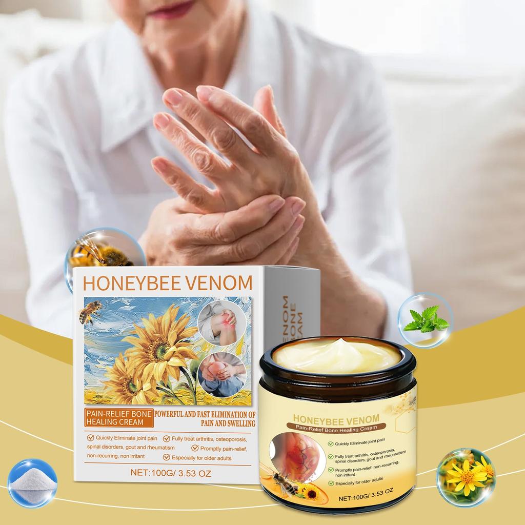 Joint Care Balm Full Body Joint Relief Moisture Comfort Balm Integrated With Apitherapy Joint Care For Back,Neck,Hands,Feet Joints 100G