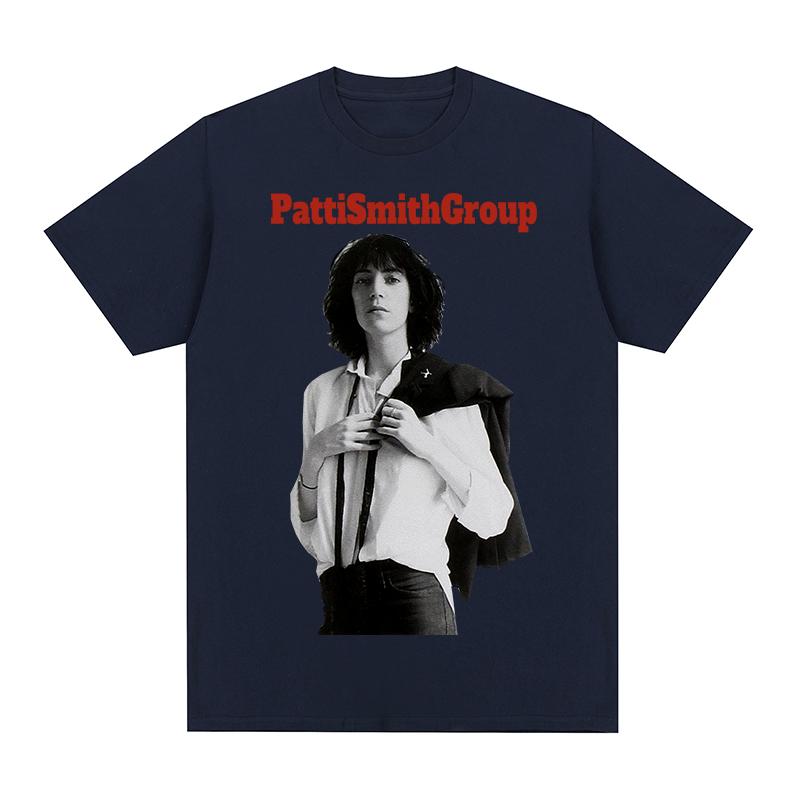 Patti Smith Group Vintage Tshirt European American Y2k Cotton Men T shirt New Tee Tshirt Womens Tops