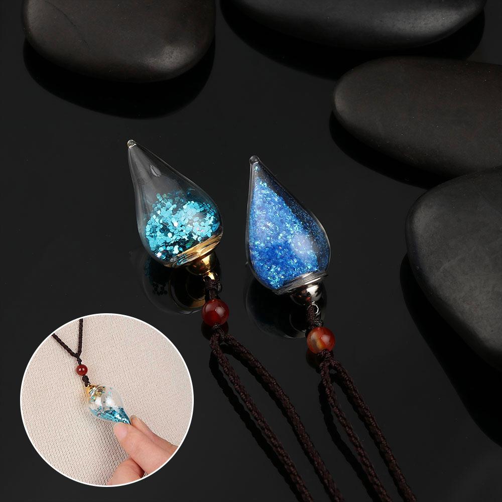 New Trendy Water Drop for Women Men Oil Diffuser Vial Necklace Jewelry Gift Perfume Bottle Pendant