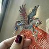 Chinese Style Zodiac Horse Badge Pin Zinc Zinc Alloy Vintage Horse Brooch  Year of The Horse