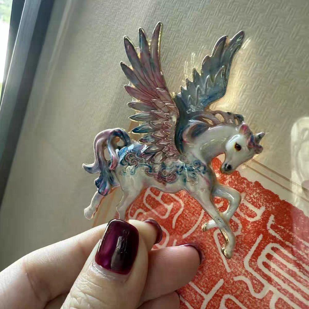 Chinese Style Zodiac Horse Badge Pin Zinc Zinc Alloy Vintage Horse Brooch Year of The Horse