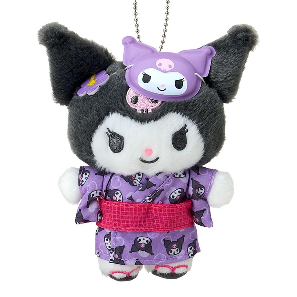 Sanrio Kuromi Character Summer Festival Mascot Holder Polyester Steel For Ages 6 and Up 404420