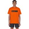 Nike Серия ISPA, простая повседневная футболка с буквенным логотипом и круглым вырезом, с короткими рукавами, мужские топы, оранжевый DV0687-817